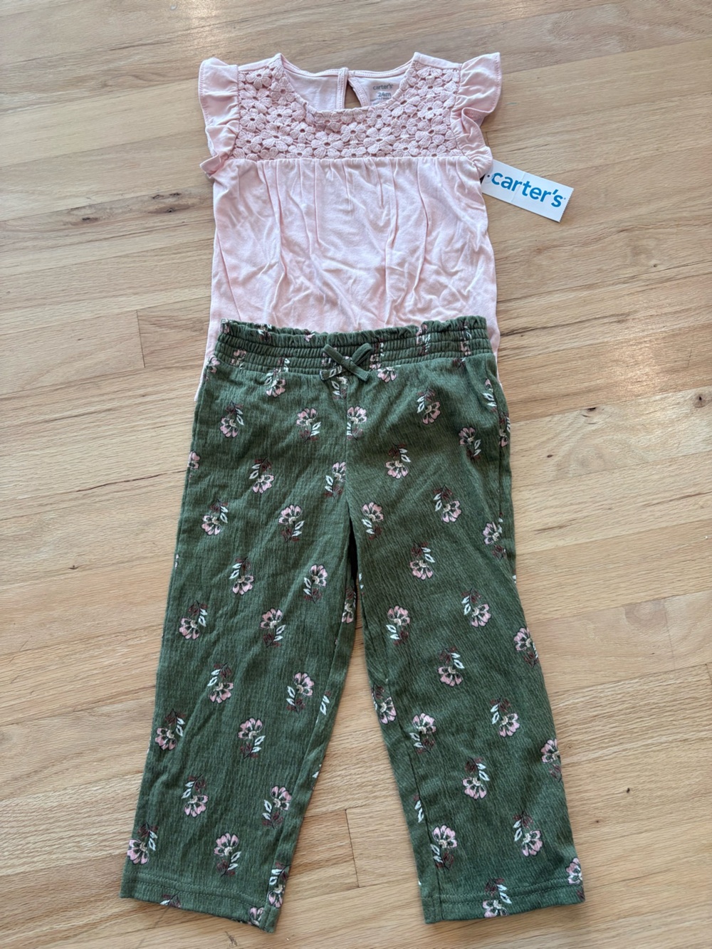 Carter's Floral Toddler Outfit